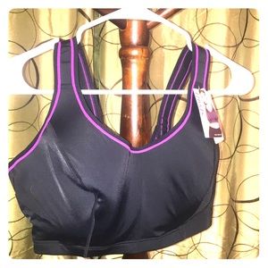 NWT- Black Sports Bra- Cacique